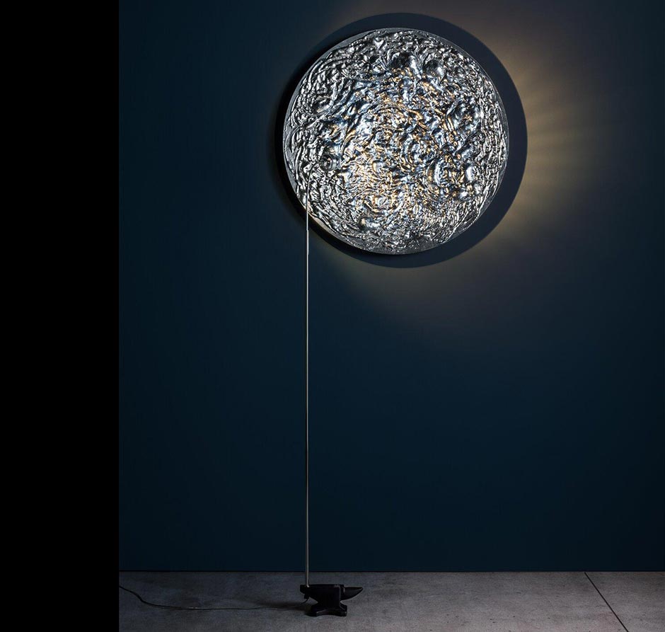 Catellani & Smith Stchu-Moon 08 LED Stehleuchte  Ø 80 cm silber - Ausstellungsstück