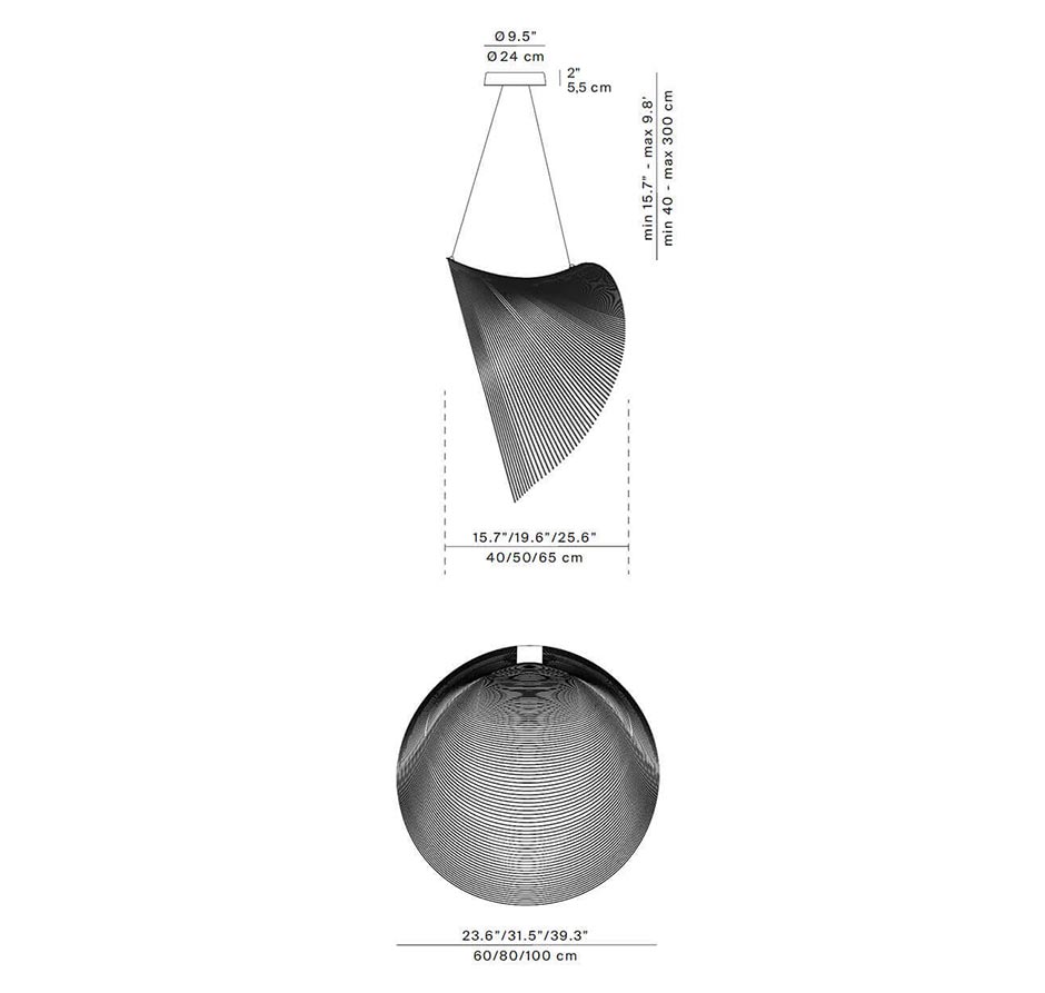 Luceplan Illan LED Sospensione Ø 80 cm