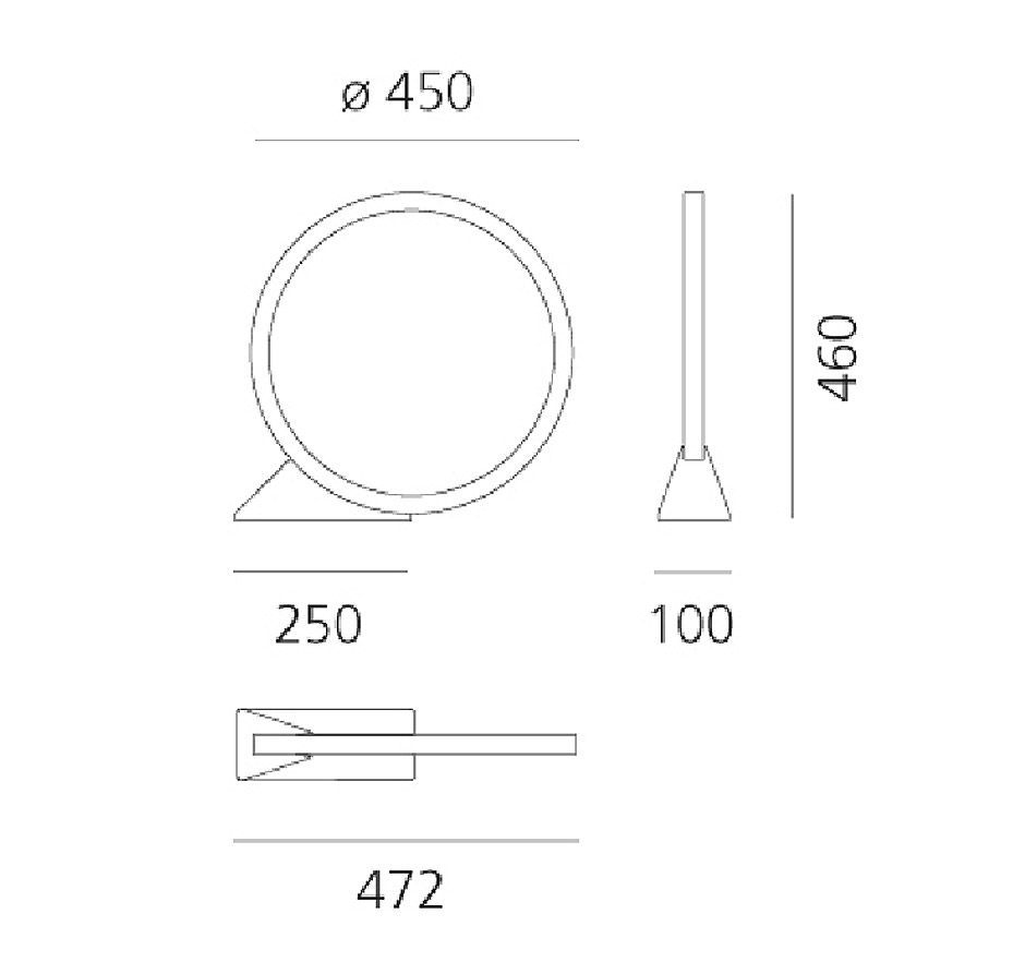 Artemide O Outdoor LED Bodenleuchte Ø 45 cm